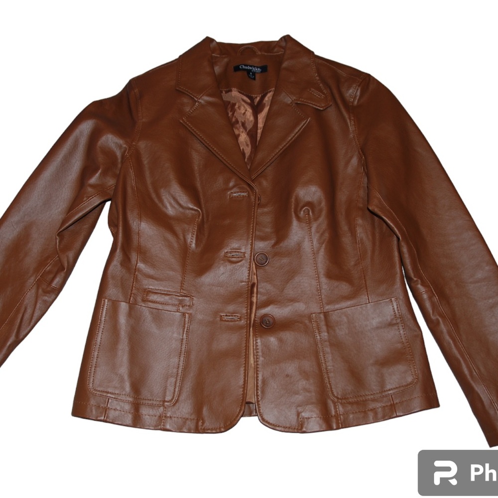 Chadwick’s Brown Leather Jacket Sz8